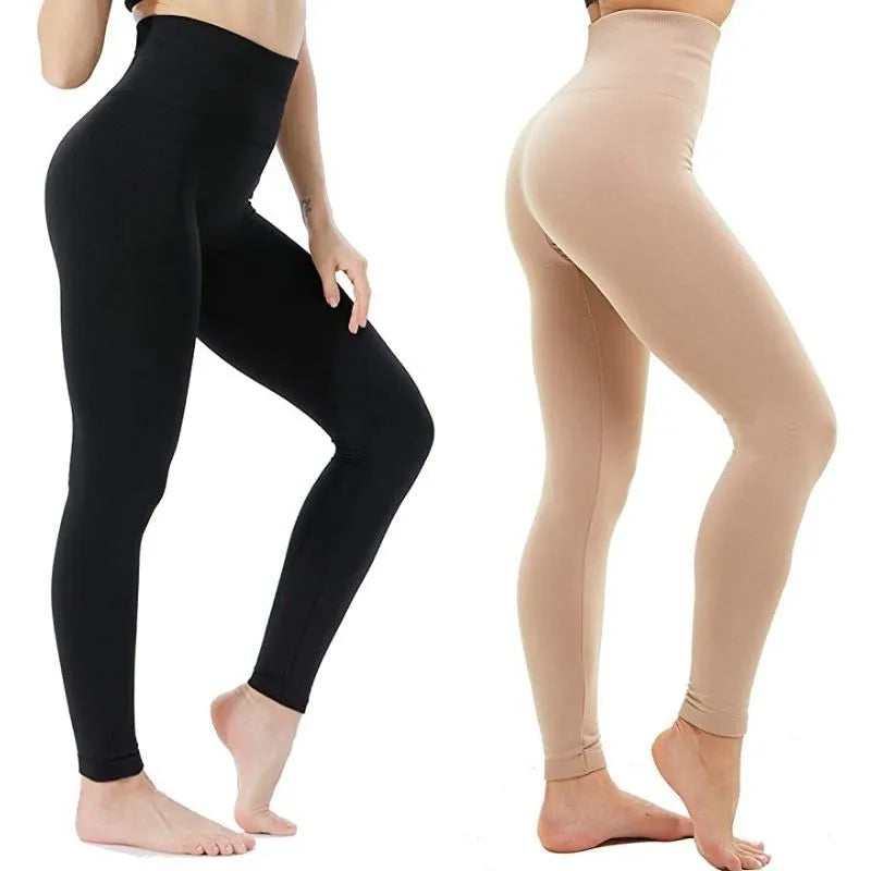 Women’s solid color full length stretch leggings


