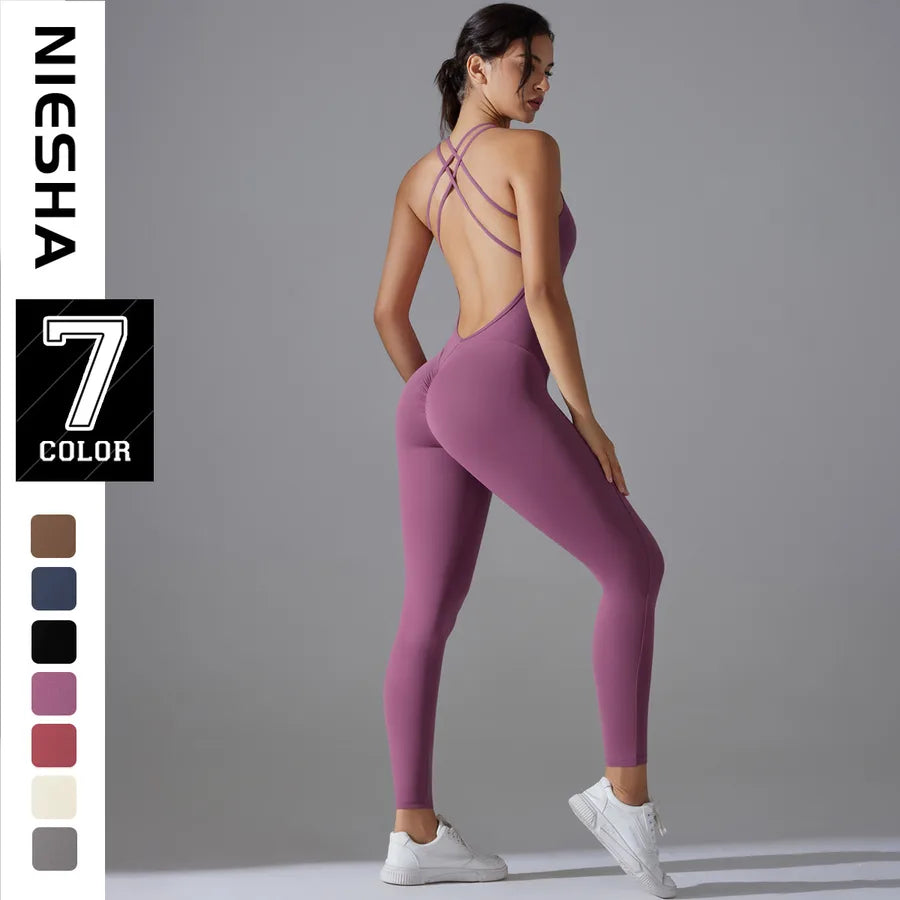 Seamless butt lifting running leggings for gym women

